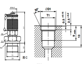 測(cè)壓接頭 EMA3 外螺紋測(cè)試點(diǎn)接頭 - 連接螺紋M16x2、PARKER卡套接頭、PARKER接頭