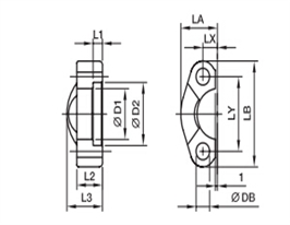 FHS SAE 對(duì)開(kāi)法蘭片、parker球閥、PARKER卡套接頭