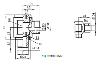 DSVW-M 低壓鉸接式接頭-公制螺紋金屬密封、PARKER卡套接頭、parker球閥