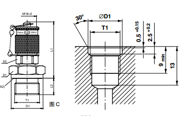 測(cè)壓接頭 EMA3 外螺紋測(cè)試點(diǎn)接頭 - 連接螺紋M16x2、PARKER卡套接頭、PARKER接頭