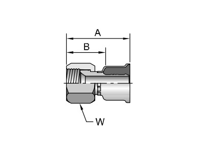 Parker膠管派克膠管接頭26系列16826JIC37? SAE 45? 雙錐 內螺紋 直接頭、PARKER接頭、PARKER卡套接頭